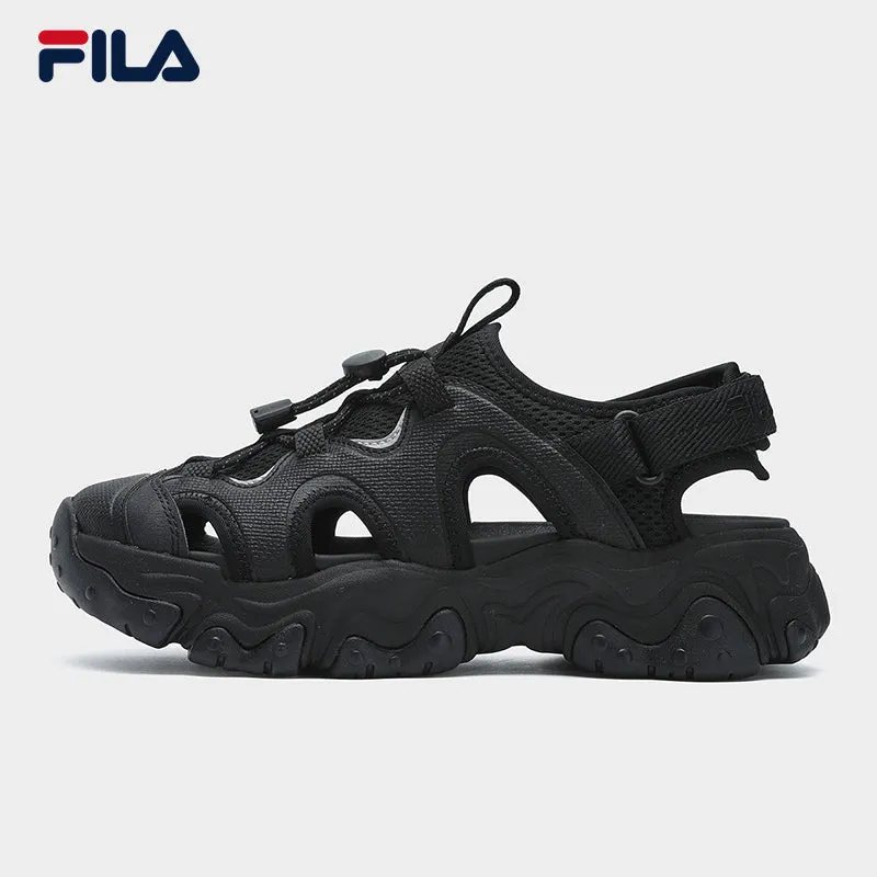 FILA CORE FLUID 5 FASHION ORIGINALE Women's Sandals (Black / White-Green)