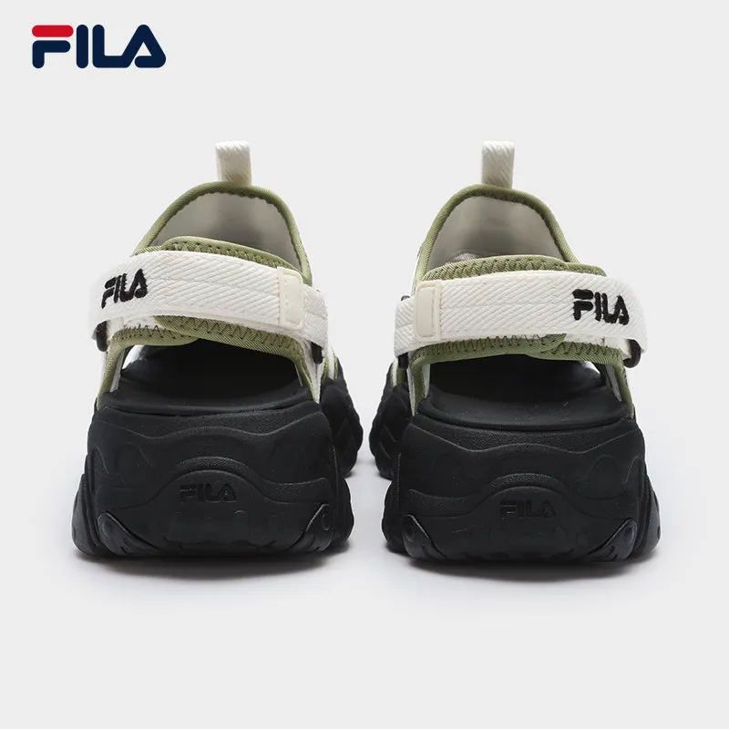 FILA CORE FLUID 5 FASHION ORIGINALE Women's Sandals (Black / White-Green)