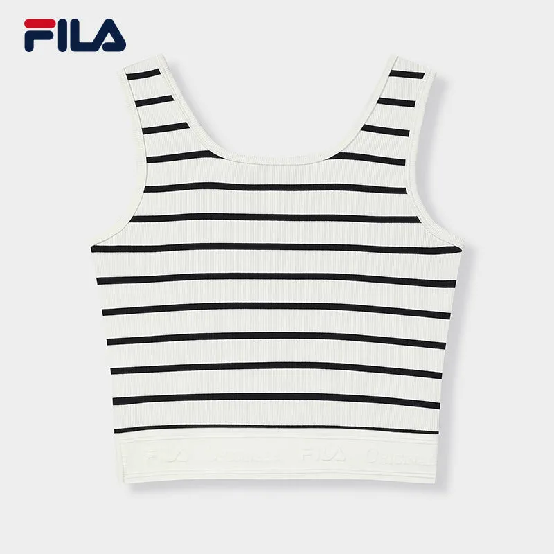 FILA CORE LIFESTYLE ORIGINALE FRENCH TENNIS CLUB Women Cotton Tank Top (White)