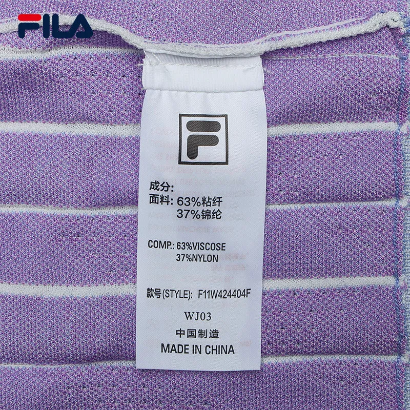 FILA CORE WHITE LINE EMERALD Women Knit Sweater in Light Blue