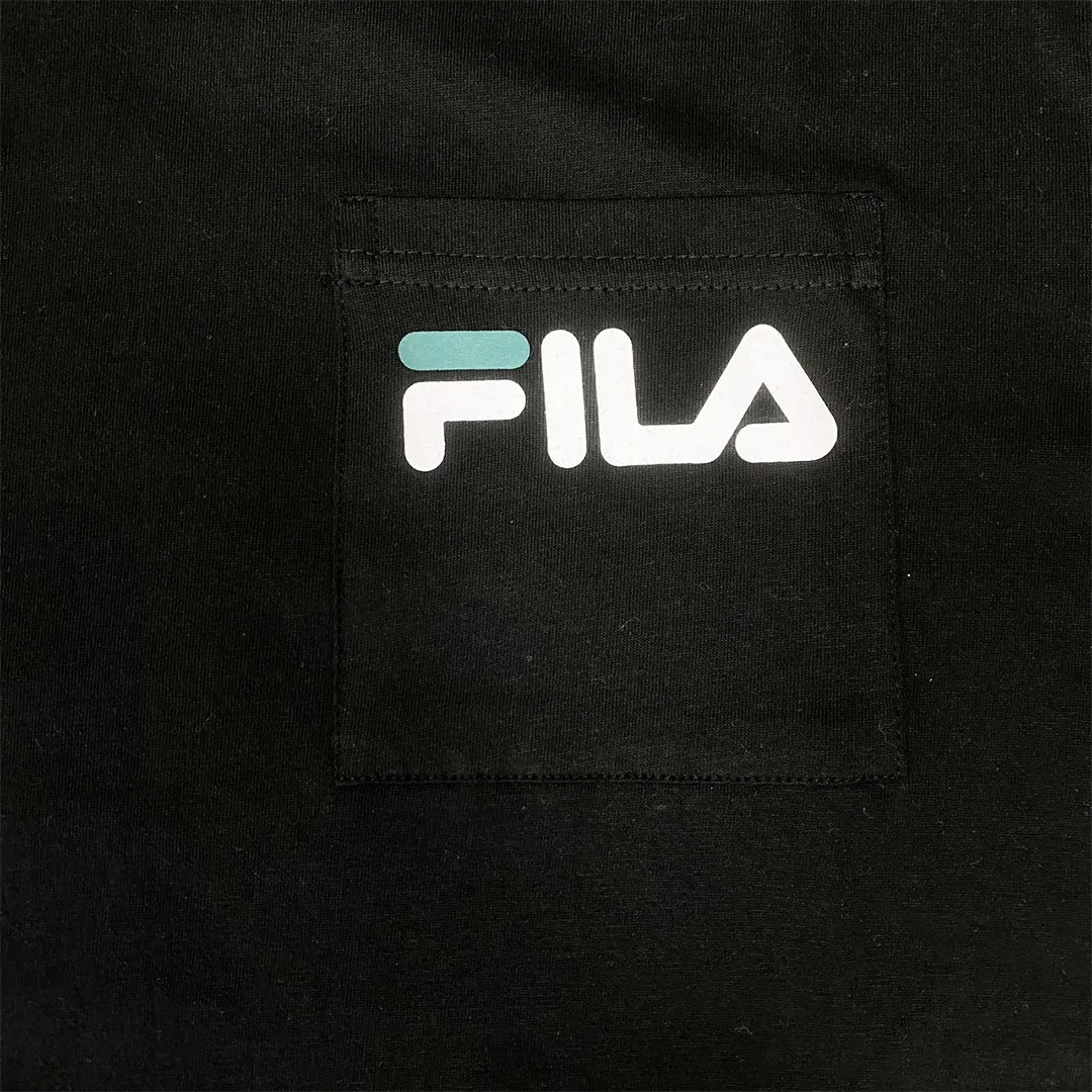 FILA Curtis Short Sleeve Chest Pocket T-Shirt - Black