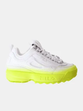 Fila Disruptor II Brights - White / Safety Yellow