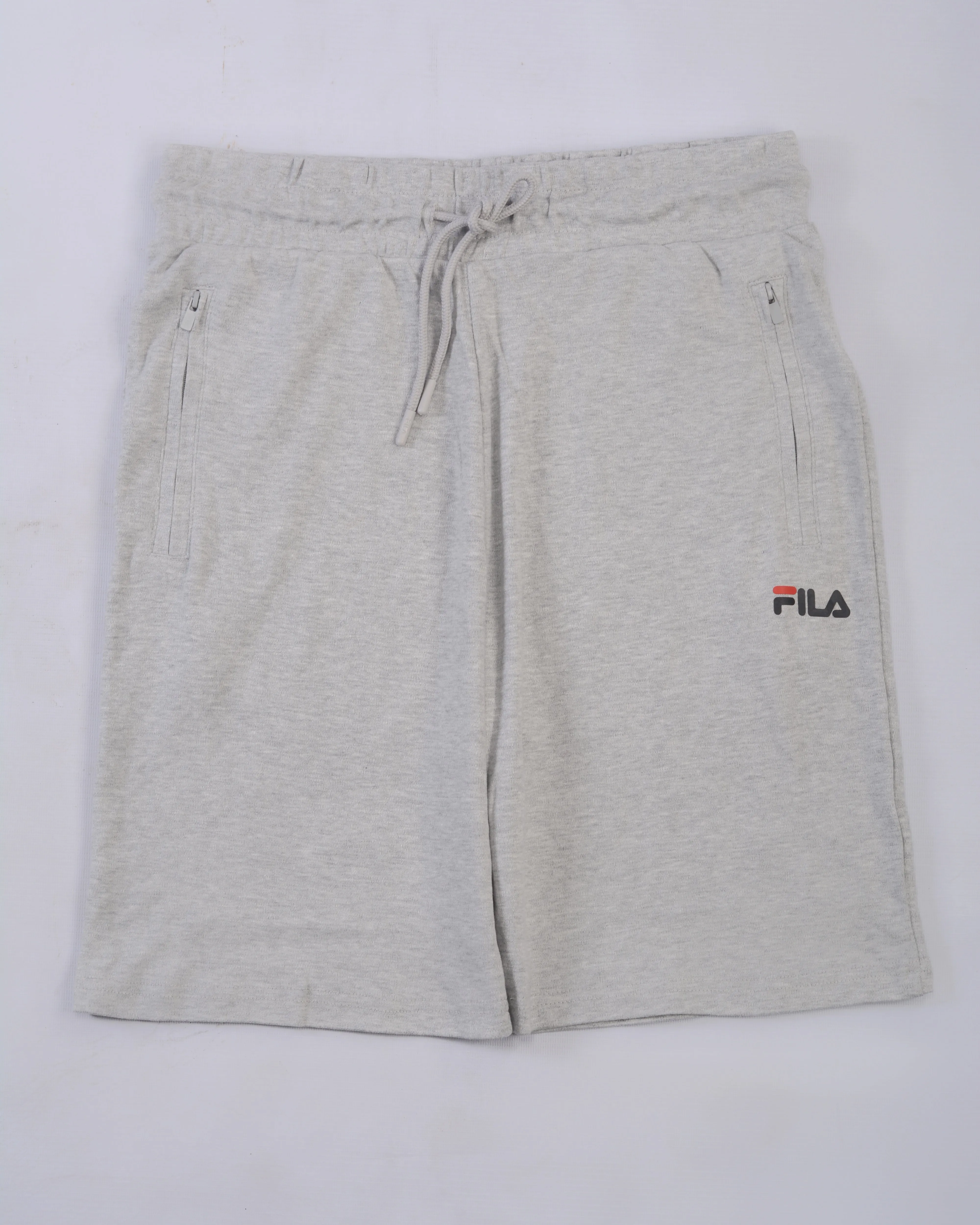 FILA ELDON SWEAT SHORT GREY WITH POCKET JIPPER