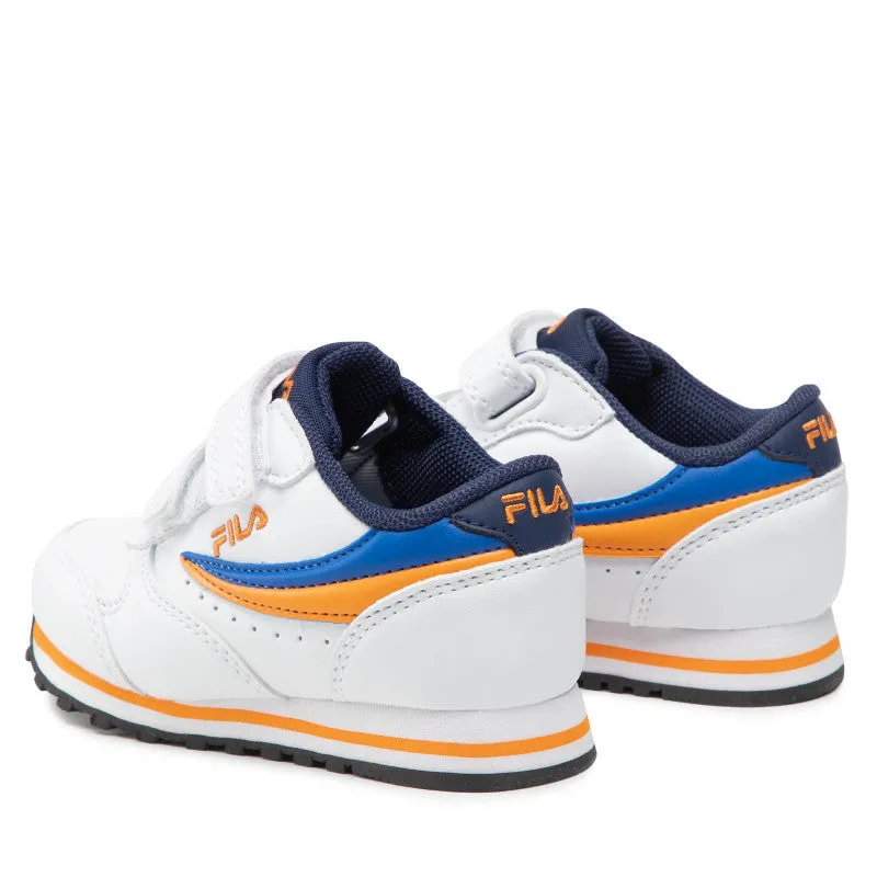 Fila Orbit Velcro Infants Bianco Arancio Blu