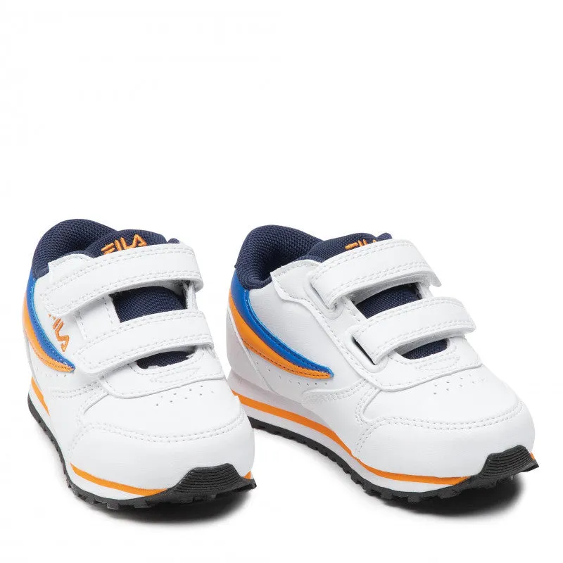 Fila Orbit Velcro Infants Bianco Arancio Blu