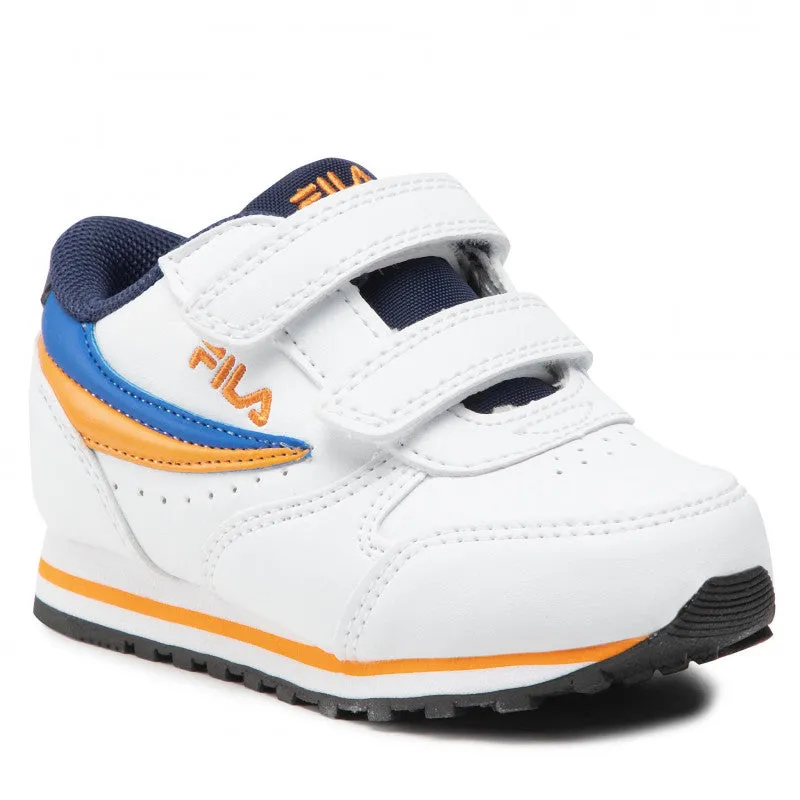 Fila Orbit Velcro Infants Bianco Arancio Blu