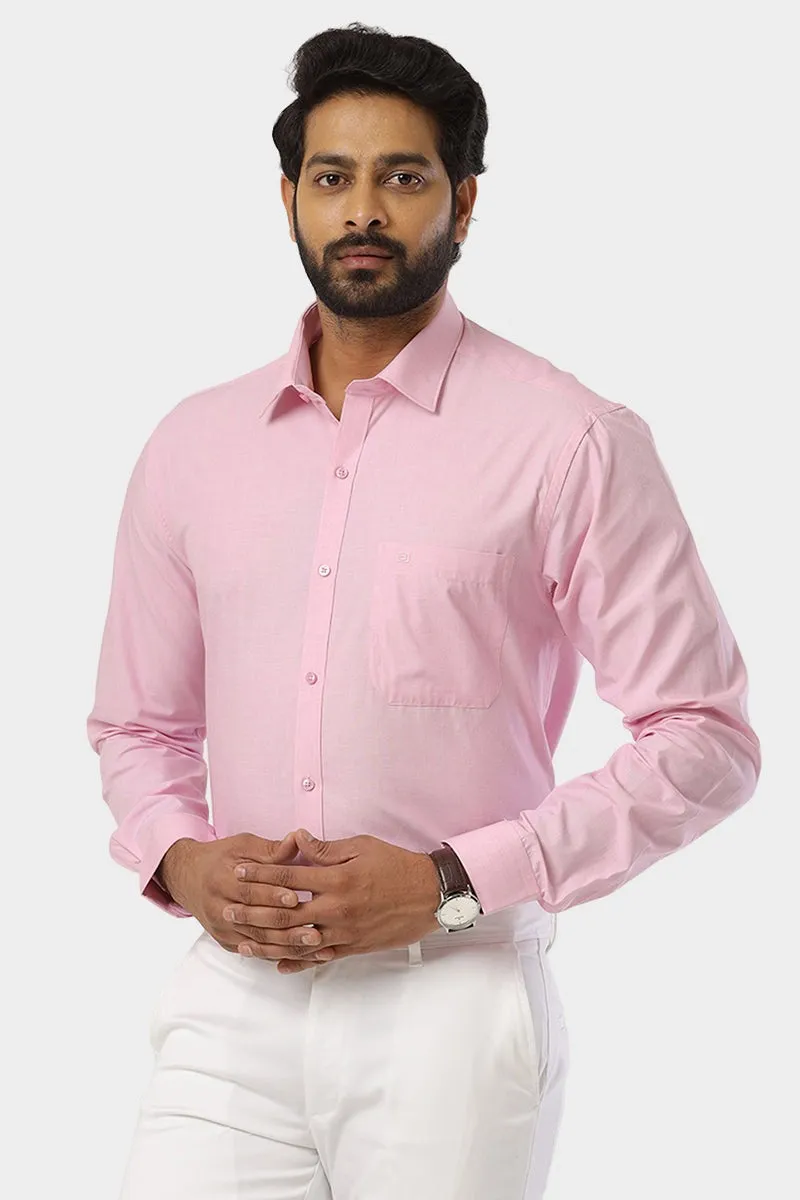 Fila - Soft Pink Formal Shirts For Men | Ariser