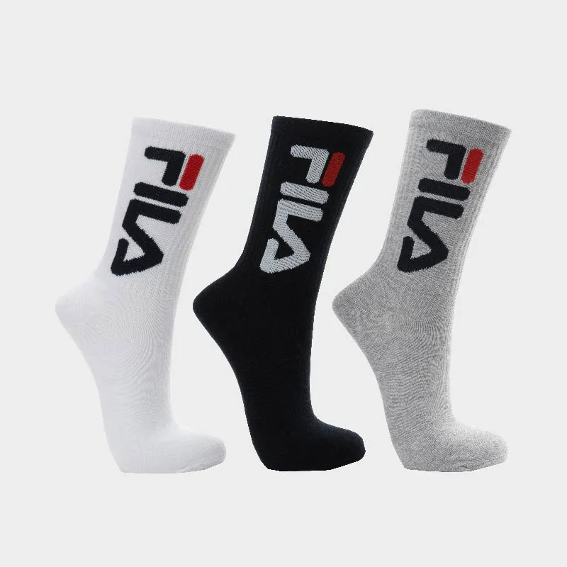 Fila Unisex 3pk Sandra Sock Multi _ 172292 _ White