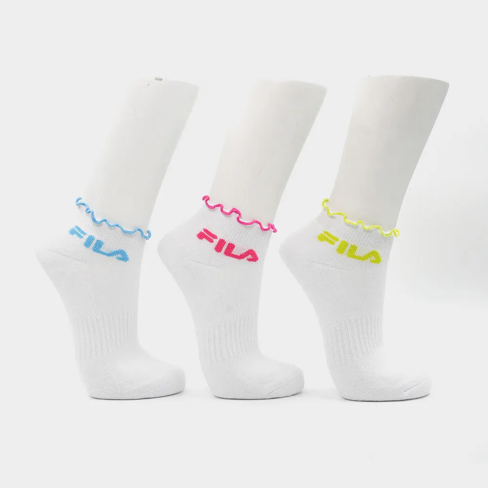 Fila Unisex Racheal Ankle Sock White/Multi _ 173707 _ White