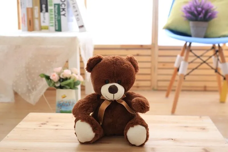 High Quality Toy Cartoon Teddy Bear Plush Toys 25cm Stuffed Plush Animals Bear Doll Birthday Gift For Children