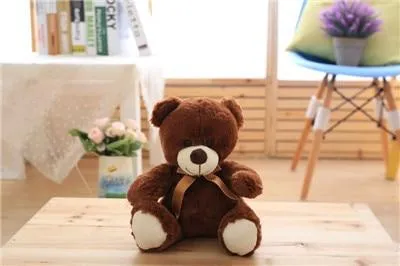 High Quality Toy Cartoon Teddy Bear Plush Toys 25cm Stuffed Plush Animals Bear Doll Birthday Gift For Children