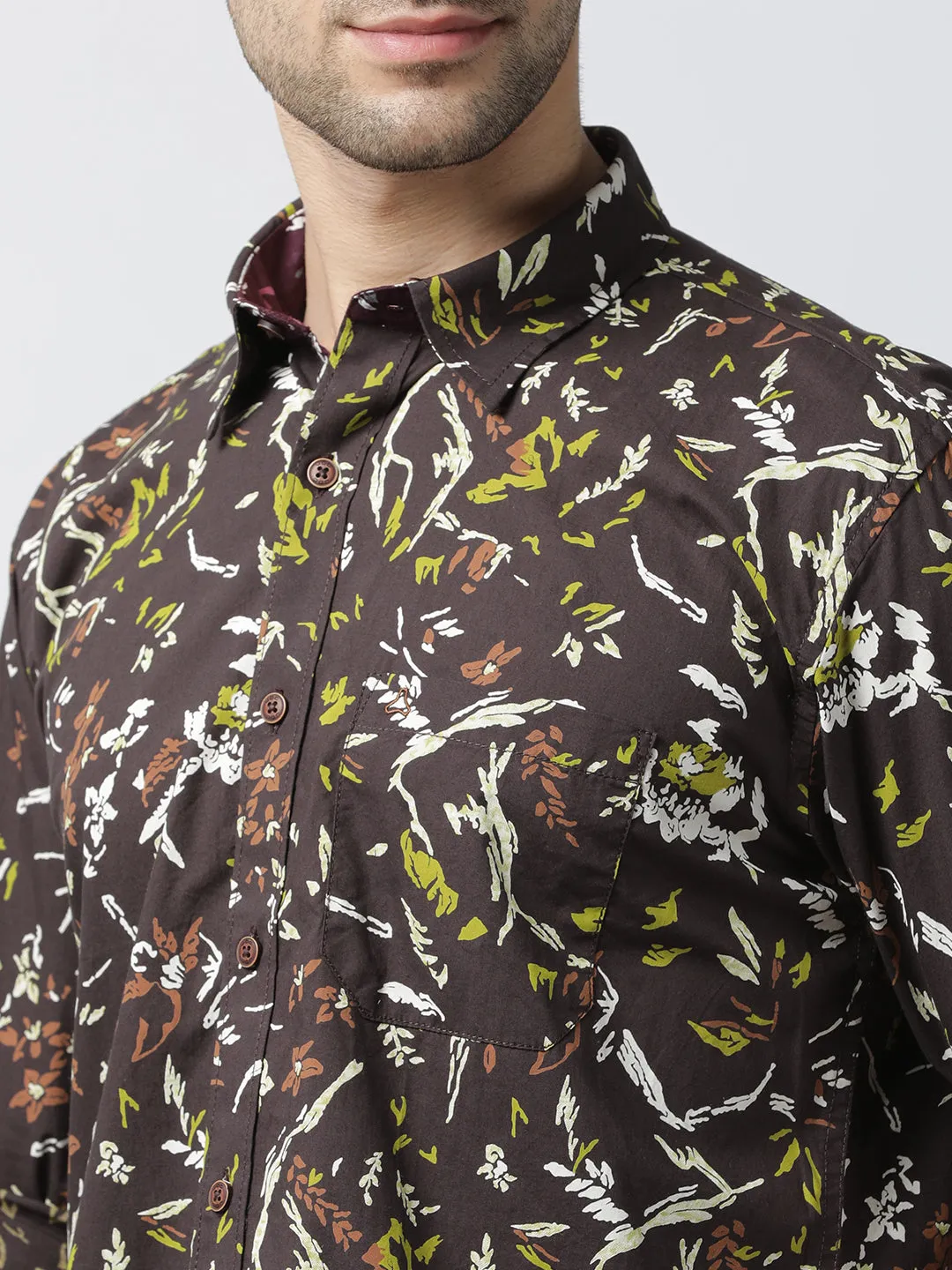 JDC Casual Printed Shirt - Blue