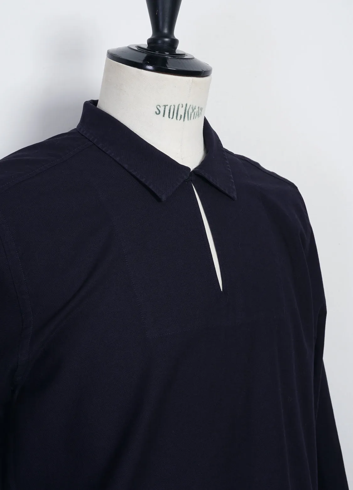 MAGNE | Casual Pull-on Shirt | Blue