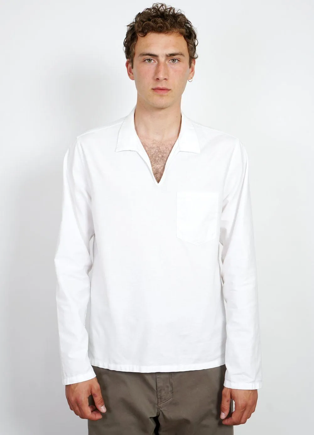 MARIUS | Casual Pull On Shirt | White