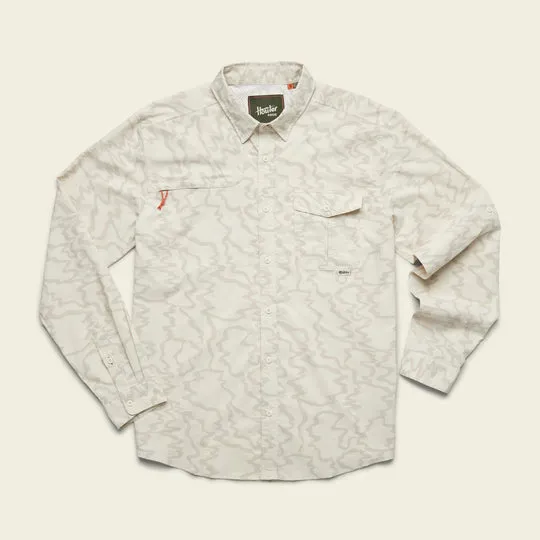 Men's Howler Bros | Matagorda Longsleeve | Ocean Motion: Off White