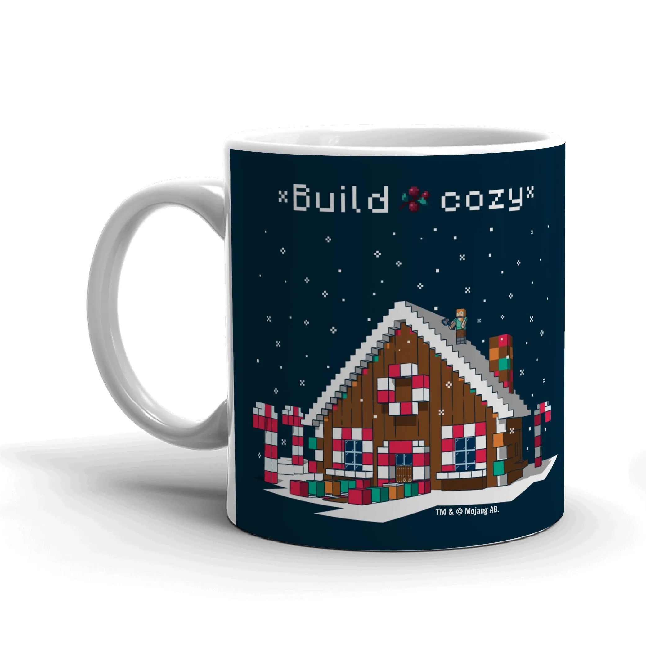 Minecraft Build Cozy White Mug