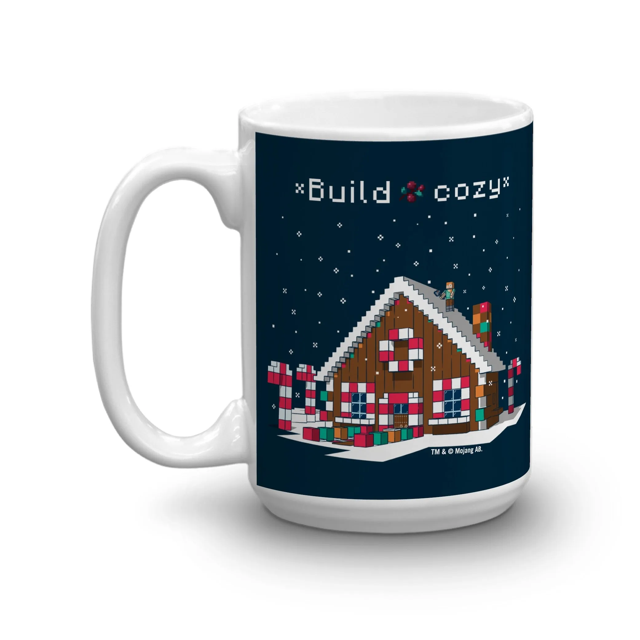 Minecraft Build Cozy White Mug