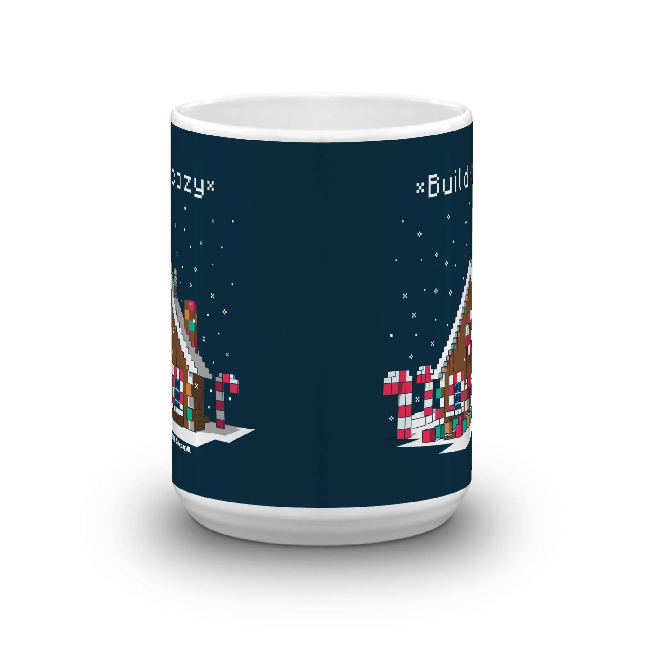 Minecraft Build Cozy White Mug