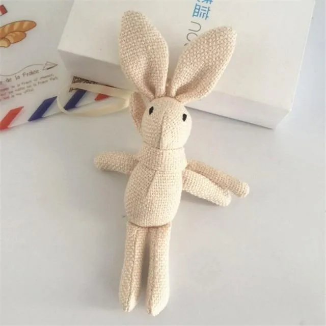 New Arrival Cute Soft Lace Dress Rabbit Stuffed Plush Animal Bunny Toy Pets Fashion For Baby Girl Kid Gift Animal Doll Keychain