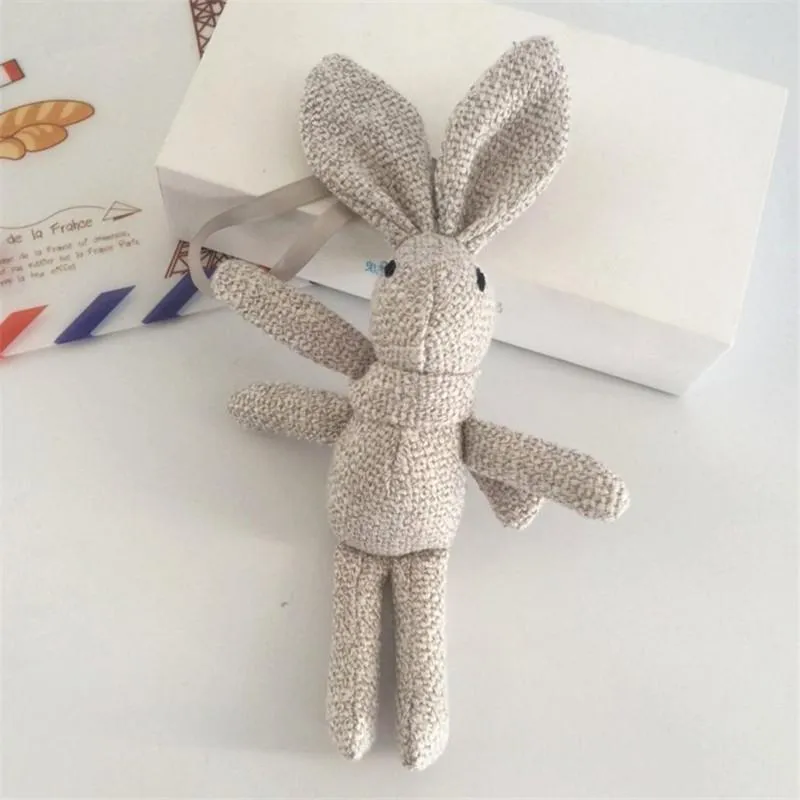 New Arrival Cute Soft Lace Dress Rabbit Stuffed Plush Animal Bunny Toy Pets Fashion For Baby Girl Kid Gift Animal Doll Keychain