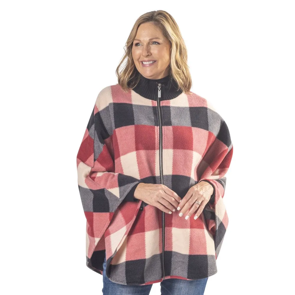 Paige Cozy Coat Full Zip Fleece Poncho