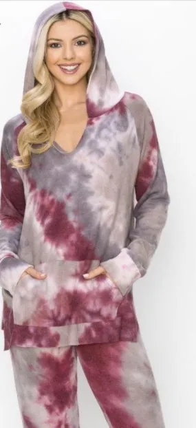 Ruby Tie Dye Hoodie casual set