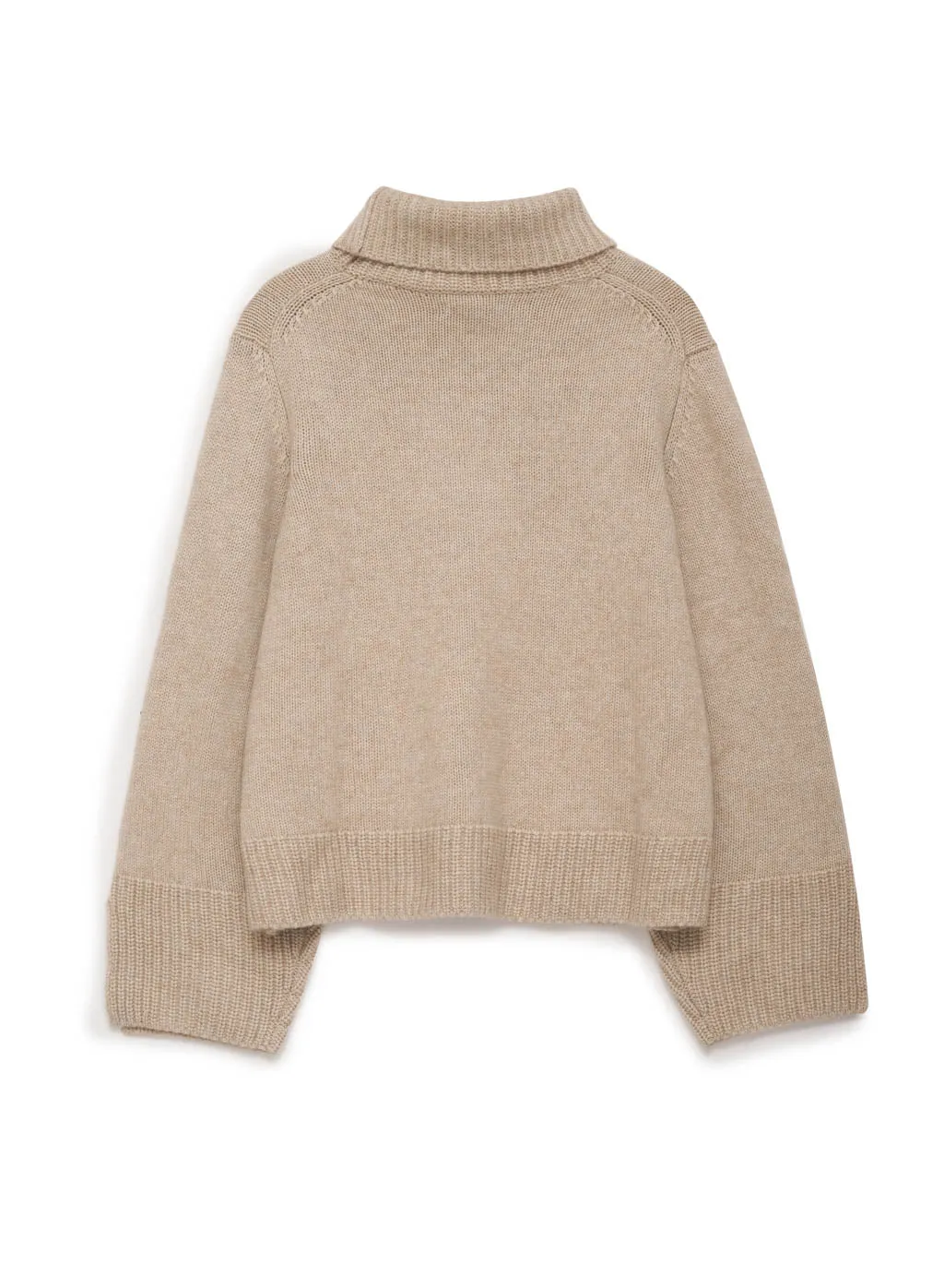 Stateside Cozy Cashmere Turtleneck Sweater in Camel