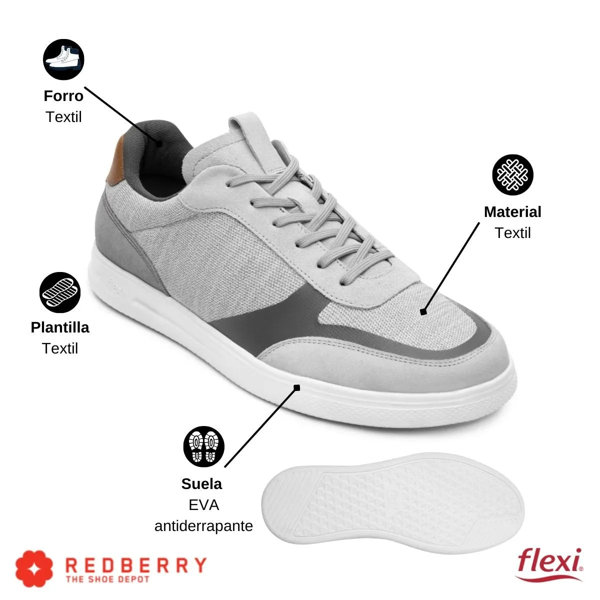 Tenis Sneaker Flexi Hombre Casual 401213