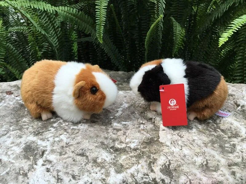 Three Color Lifelike Guinea Pig Plush Toy Real Life Mouse Rats Stuffed Animal Toys Christmas Gifts For Kids