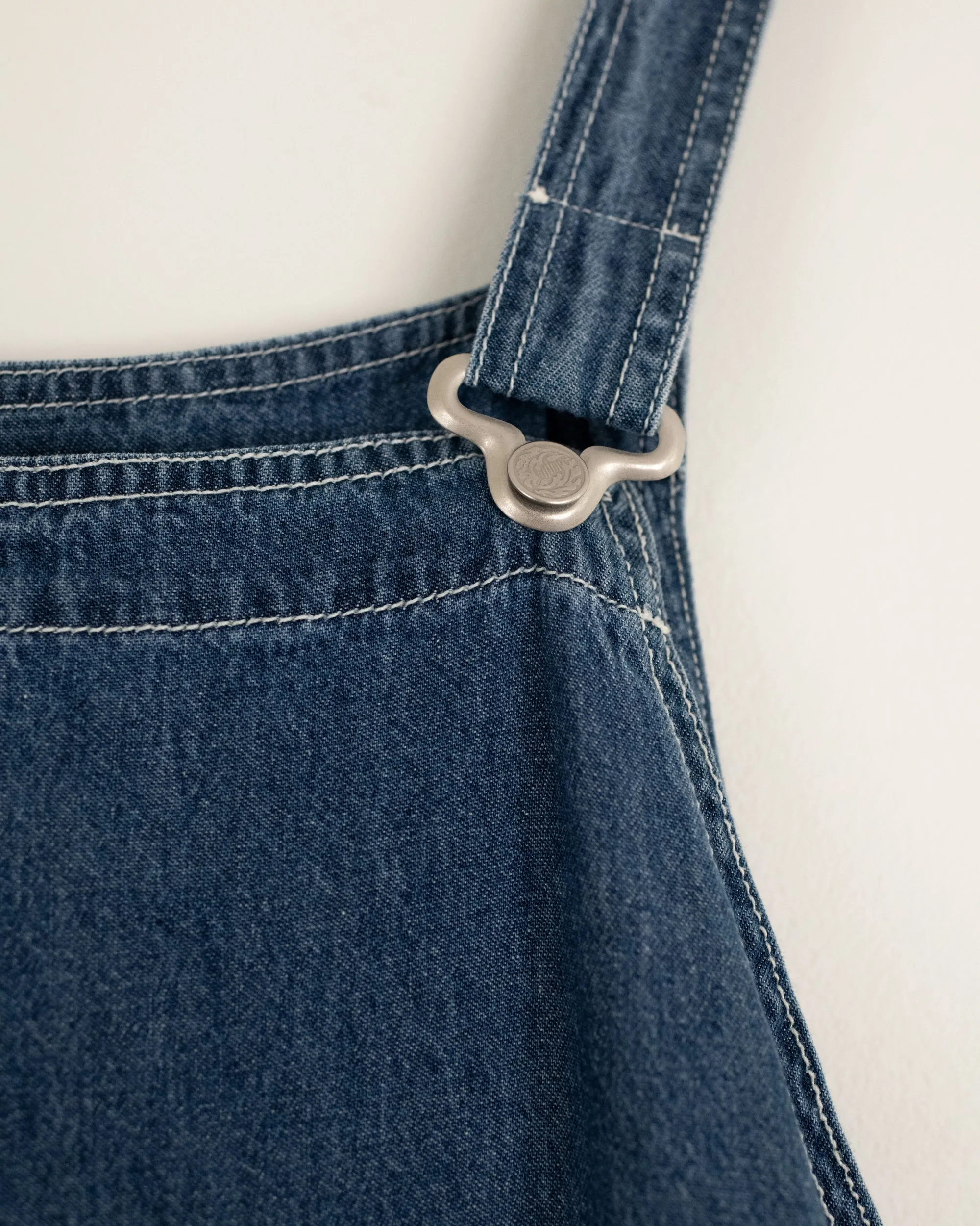 Vintage Denim Overall Dress (S/M)